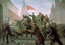The Taking of the Moscow Kremlin in 1917 von Konstantin Ivanovich Maximov