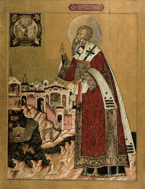 Pope Klemens with scenes from his life by Russian School