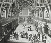 Westminster Hall, The First Day of Term by Hubert Gravelot