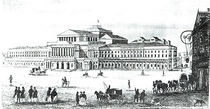 View of the Grand Theatre, Warsaw, engraved by Adam Pilinski von Antonio Corazzi