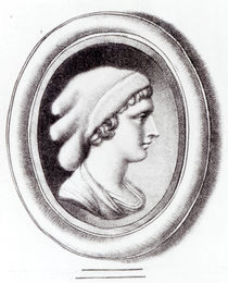 Portrait of Sappho von Thomas Worlidge