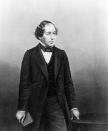 Benjamin Disraeli,engraved by D.J.Pound from a photograph von John Jabez Edwin Paisley Mayall