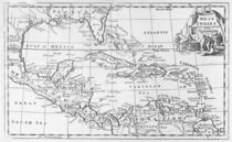Map of the West Indies, Florida and South America by English School