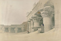 Temple of Horus, Edfu, from 'Egypt and Nubia' by David Roberts