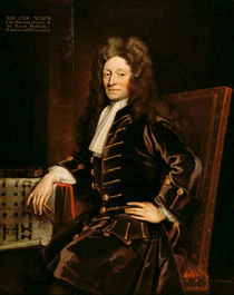 Portrait of Sir Christopher Wren 1711 von Godfrey Kneller