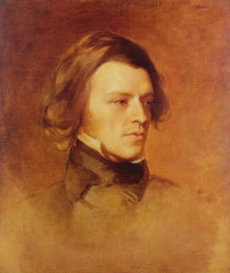 Portrait of Alfred Lord Tennyson c.1840 (oil on canvas by Samuel Laurence