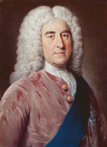 Portrait of Thomas Pelham Holles Duke of Newcastle under Lyme von William, of Bath Hoare