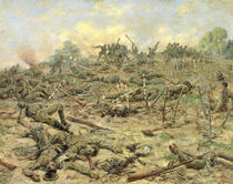 The Russian Infantry Attacking the German Entrenchments by Pyotr Pavlovich Karyagin