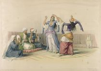 Dancing Girls at Cairo, from 'Egypt and Nubia' by David Roberts