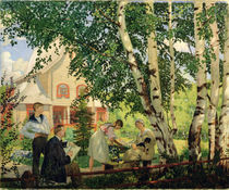 At Home, 1914-18 by Boris Mikhailovich Kustodiev