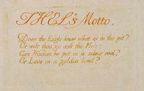 'Thel's Motto..., plate 2 from 'The Book of Thel' von William Blake