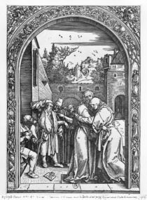 The meeting of St. Anne and St. Joachim at the Golden Gate by Albrecht Dürer