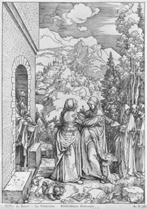The Visitation, from the 'Life of the Virgin' series by Albrecht Dürer