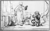 Parable of the ruthless creditor von Rembrandt Harmenszoon van Rijn