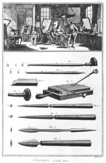 The engraving Workshop, Chapter on engraving by French School
