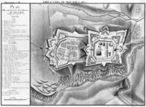 Plan and map of the town and citadel of Mont-Louis by French School