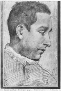 Portrait of a young man by Annibale Carracci