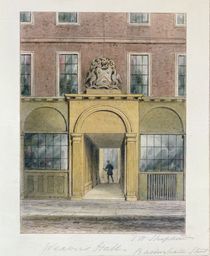 The Entrance to Weavers Hall by Thomas Hosmer Shepherd