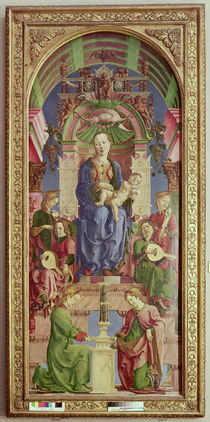The Virgin and Child Enthroned by Cosimo Tura