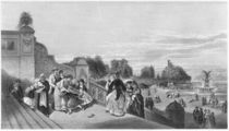 View of the Terrace, Central Park by American School