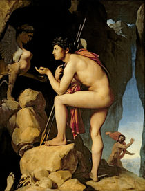 Oedipus and the Sphinx, 1808 von Jean Auguste Dominique Ingres