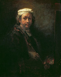 Portrait of the Artist at his Easel von Rembrandt Harmenszoon van Rijn