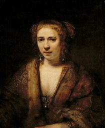 Portrait of Hendrikje Stoffels by Rembrandt Harmenszoon van Rijn
