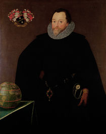 Portrait of Sir Francis Drake 1591 by Marcus, the Younger Gheeraerts