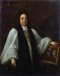 Portrait of Bishop John Robinson c.1711 von Michael Dahl