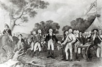 The Surrender of General Burgoyne Saratoga by American School