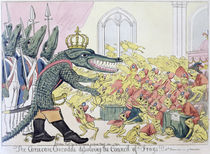 The Corsican Crocodile dissolving the Council of Frogs by English School
