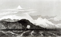 Mount Sarmiento, engraved by Thomas Landseer by Conrad Martens