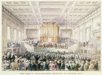 The Great Anti-Slavery Meeting of at Exeter Hall by Thomas Hosmer Shepherd