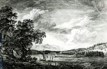 View of Hudson's River of Pakepsey von Paul Sandby