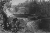Trenton High Falls, 1838 by William Henry Bartlett