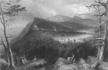 The Two Lakes and the Mountain House on the Catskills von William Henry Bartlett