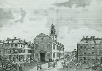 South West View of The Old State House by American School