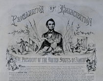 Proclamation of Emancipation by Abraham Lincoln by American School