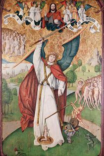 St. Michael Weighing the Souls at the Last Judgement von Hans the Elder Leu