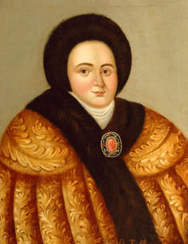 Portrait of Tsarina Evdokiya Lopukhina by Russian School