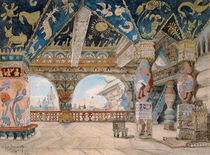 Stage design for Nikolai Rimsky-Korsakov's opera 'The Snow Maiden' by Victor Mikhailovich Vasnetsov
