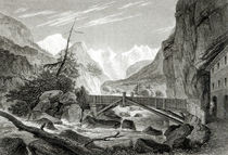 Mont Blanc from the Baths of St. Didier von William Brockedon