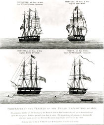 Portraits of the vessels on the Polar Expedition by English School