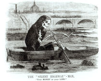 The Silent Highway Man, from 'Punch' by English School