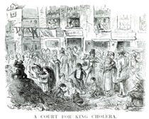 A Court for King Cholera, 1852 von English School