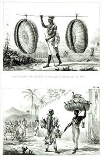 Head baskets and a poultry seller von Jean Baptiste Debret
