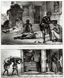 A Negro Surgeon; Store of a Pork Seller von Jean Baptiste Debret