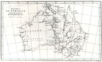 Sketch map of Australia showing the position of Mr. Stuart's Route von English School