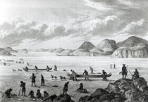 Expedition passing through Point Lata on the Ice by George Back