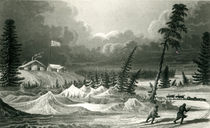 Winter View of Fort Franklin by George Back